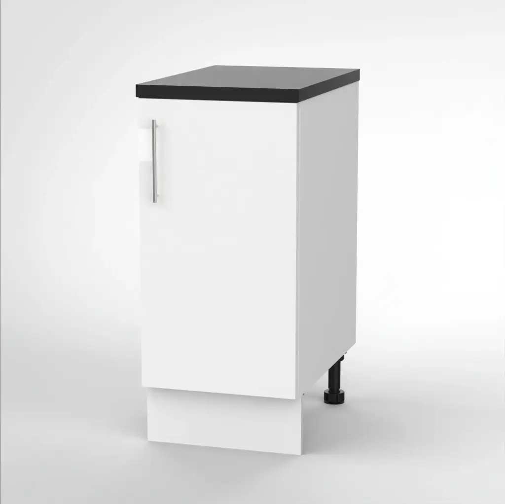 400mm base cabinet (Geneva gloss white)
