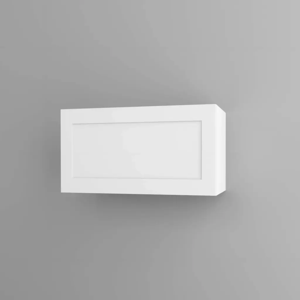 800mm horizontal wall cabinet (Geneva shaker matte white)