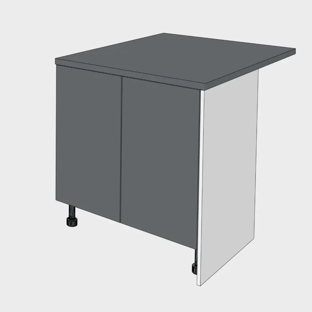 Breakfast bar end panel 870mm x 600mm