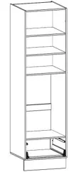 600mm 1 drawer oven tower body