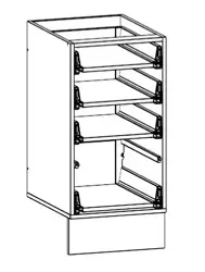450mm 4 drawer cabinet body