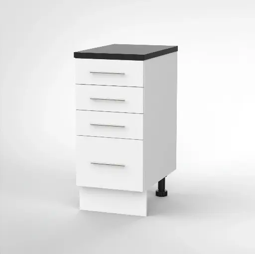 450mm 4 drawer base cabinet (Deco white)