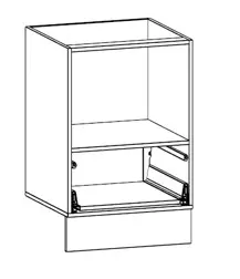 600mm microwave drawer body