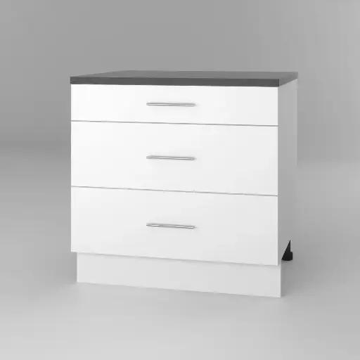 900mm 3 drawer fronts