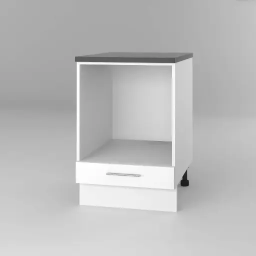 600mm base oven cabinet (Avant glossy white)