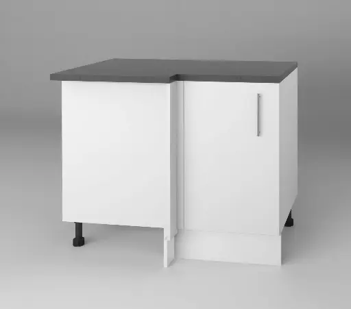 1050mm blind corner cabinet (Avant glossy white)