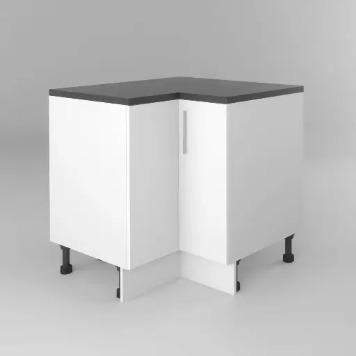 900x900mm base corner cabinet (Avant glossy white)