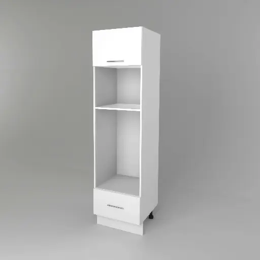 600mm double oven tower 1 drawer (Avant glossy white)