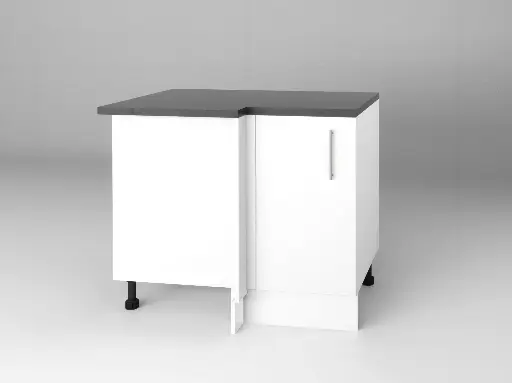 1000mm blind corner cabinet (Geneva gloss white)