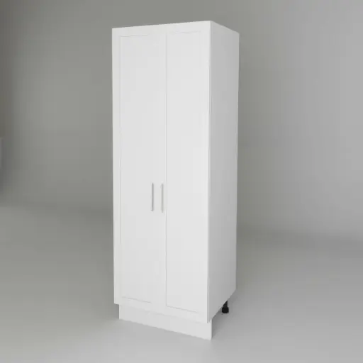 600mm pantry 2 doors cabinet (Geneva shaker matte white)