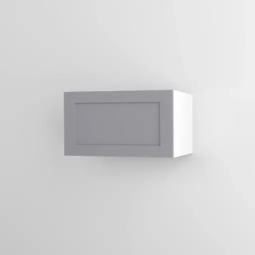 600mm horizontal wall cabinet (Geneva shaker matte grey)