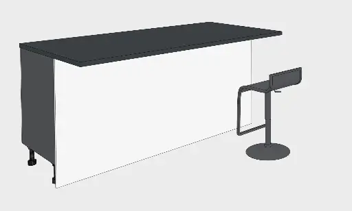 Breakfast bar back panel 870mm x 1700mm