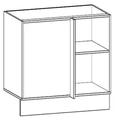 1000mm blind corner cabinet body
