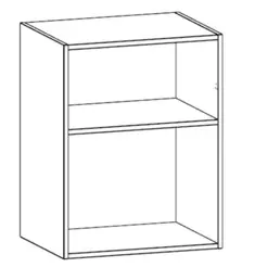 600mm microwave wall cabinet body