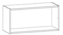 800mm horizontal wall cabinet body